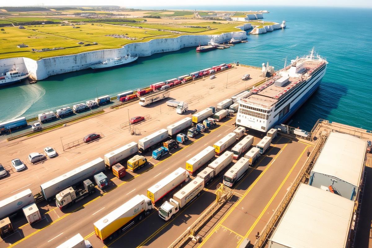 Freight terminal at the Port of Dover